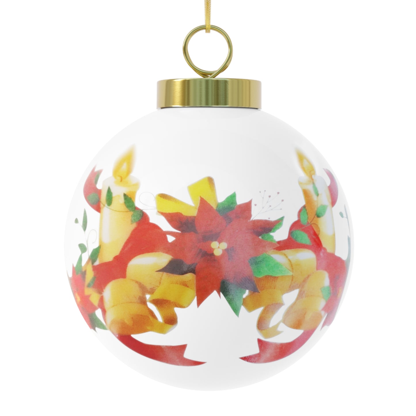 Elorarts Christmas Ball Porcelain Ornament