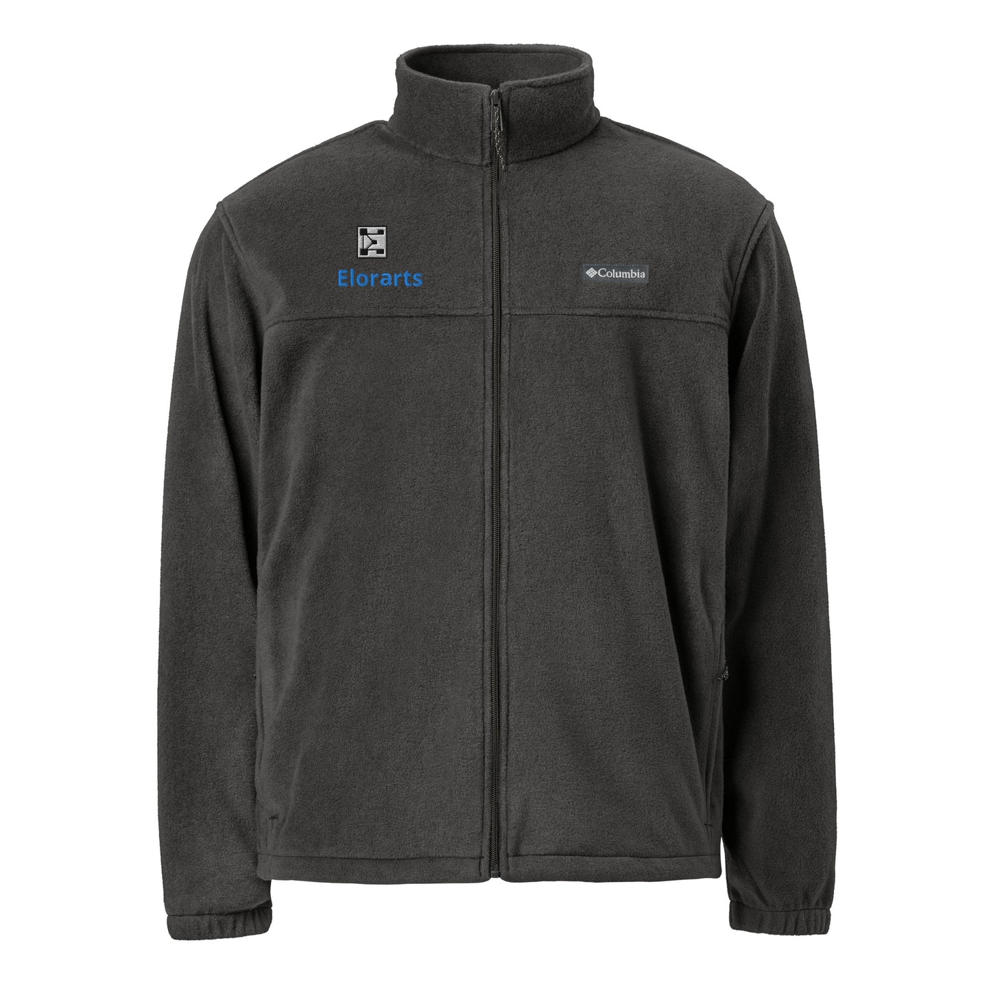 Elorarts Unisex Columbia fleece jacket Charcoal Heather