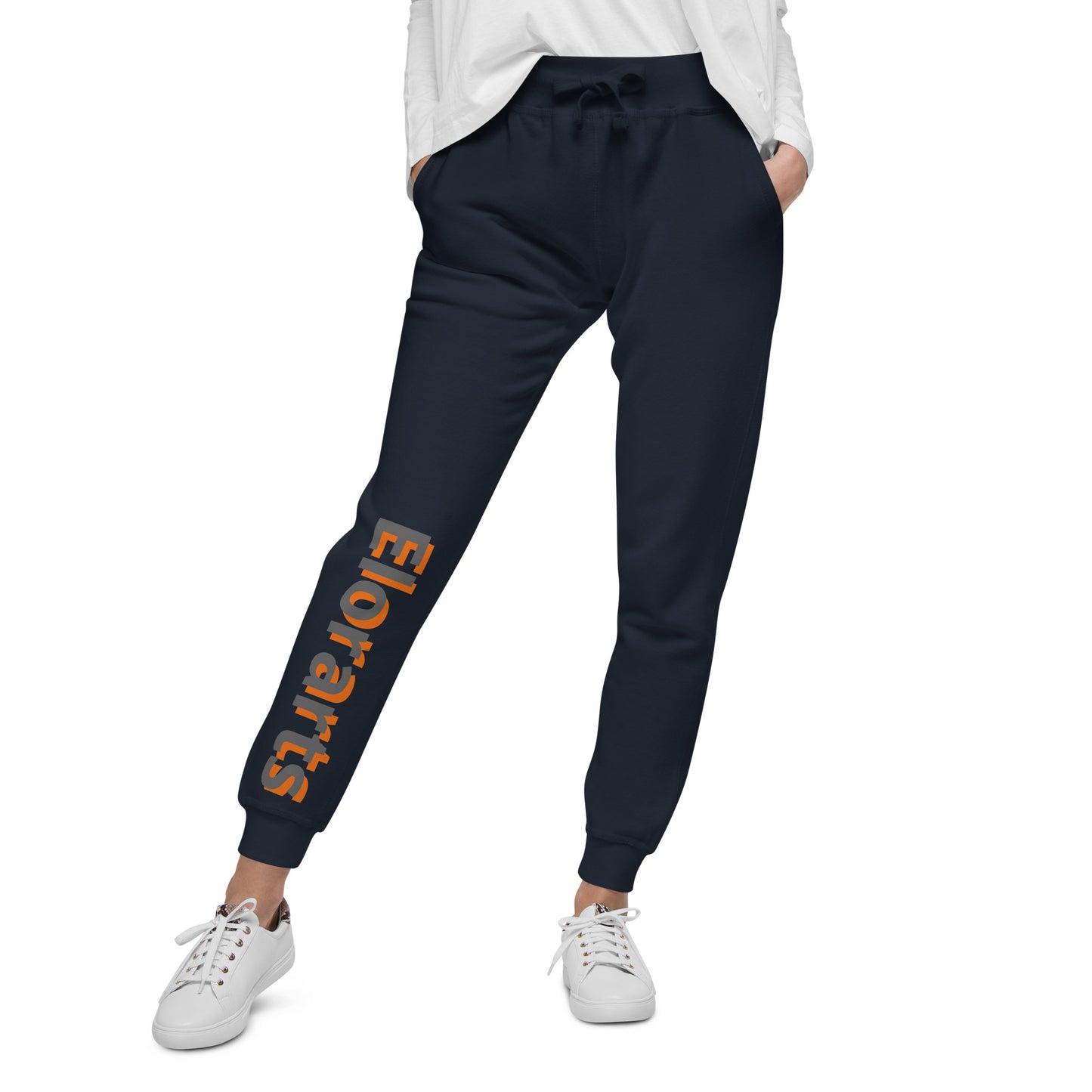 Elorarts Unisex fleece sweatpants Navy Blazer