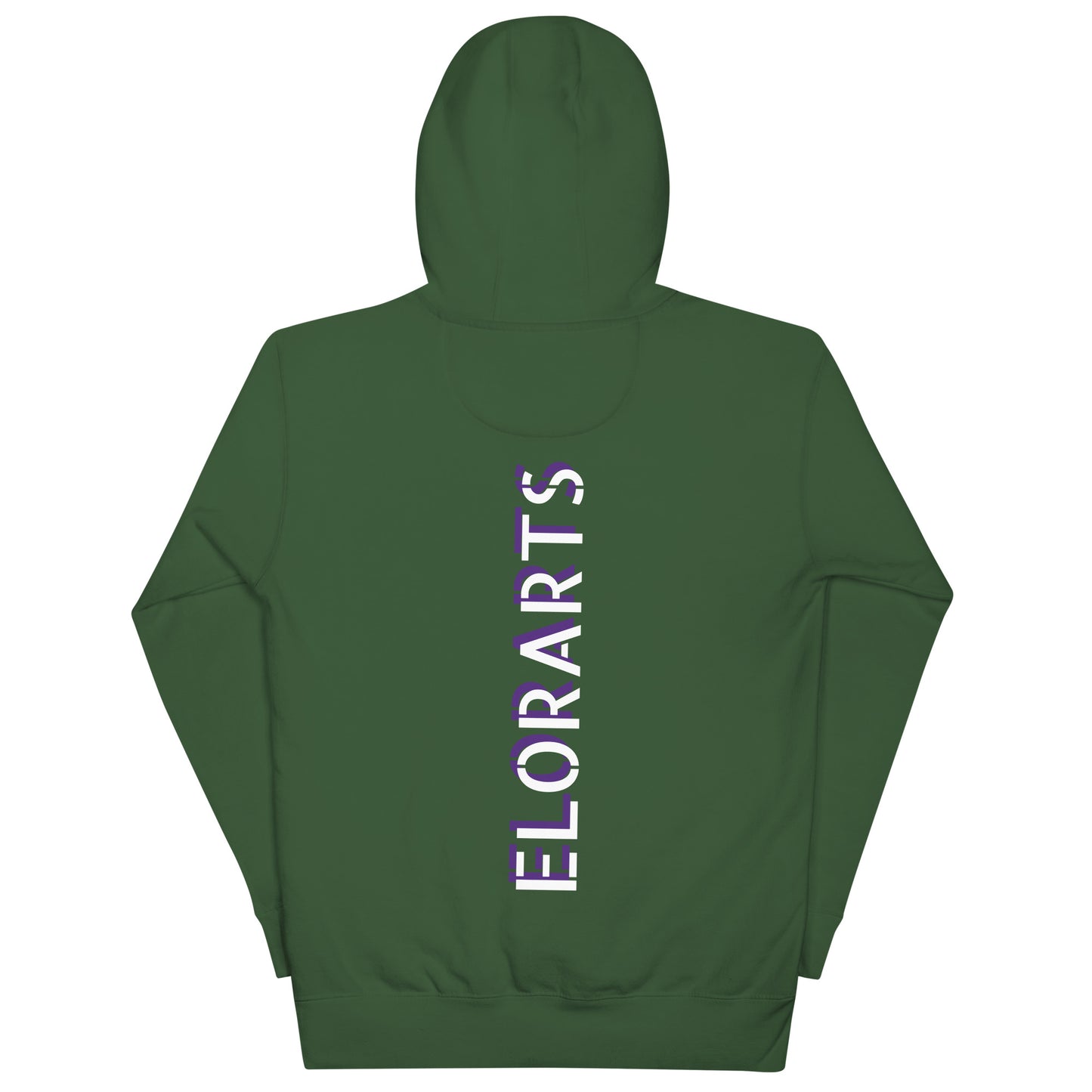 Rainbow Elorarts Unisex Hoodie Forest Green