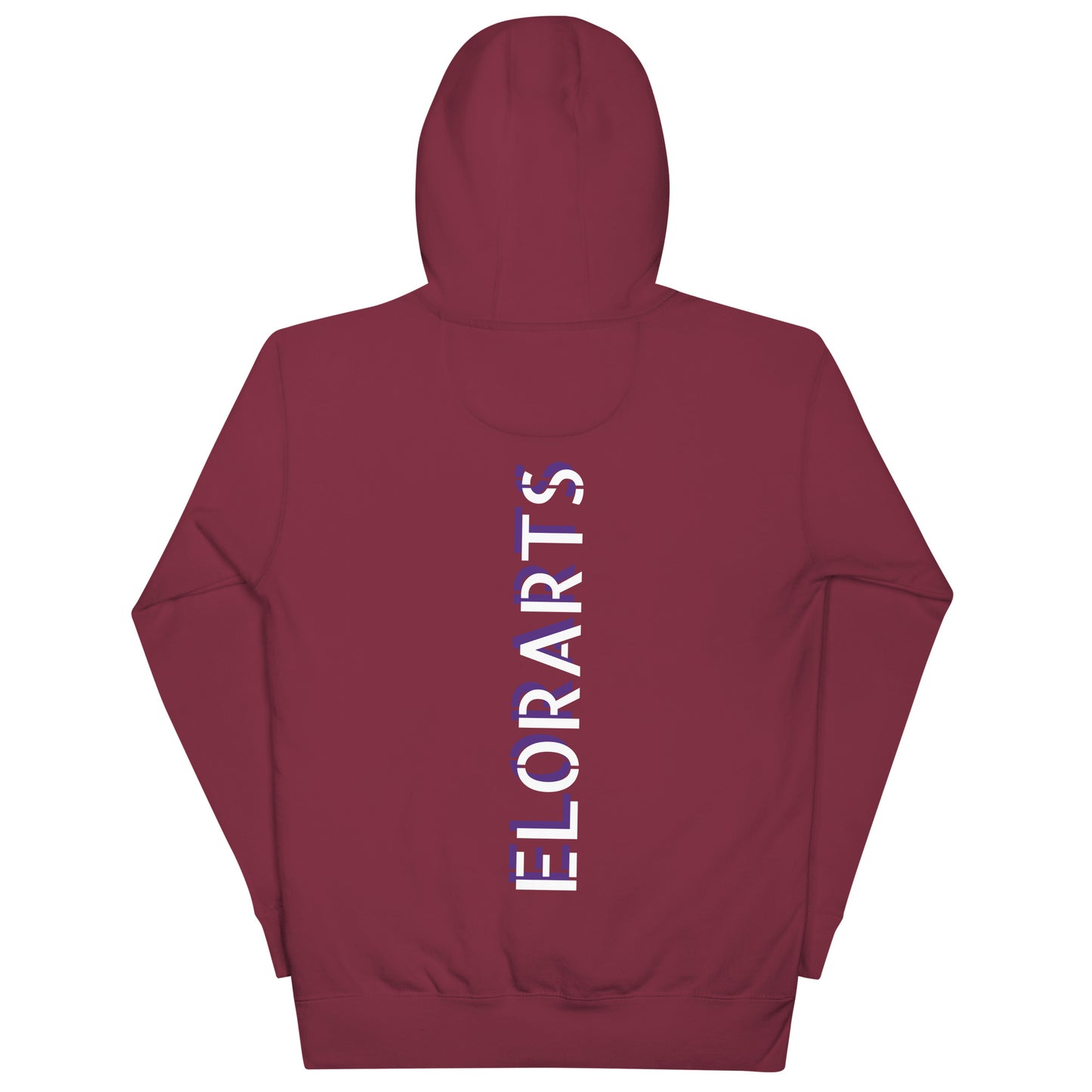 Rainbow Elorarts Unisex Hoodie Maroon