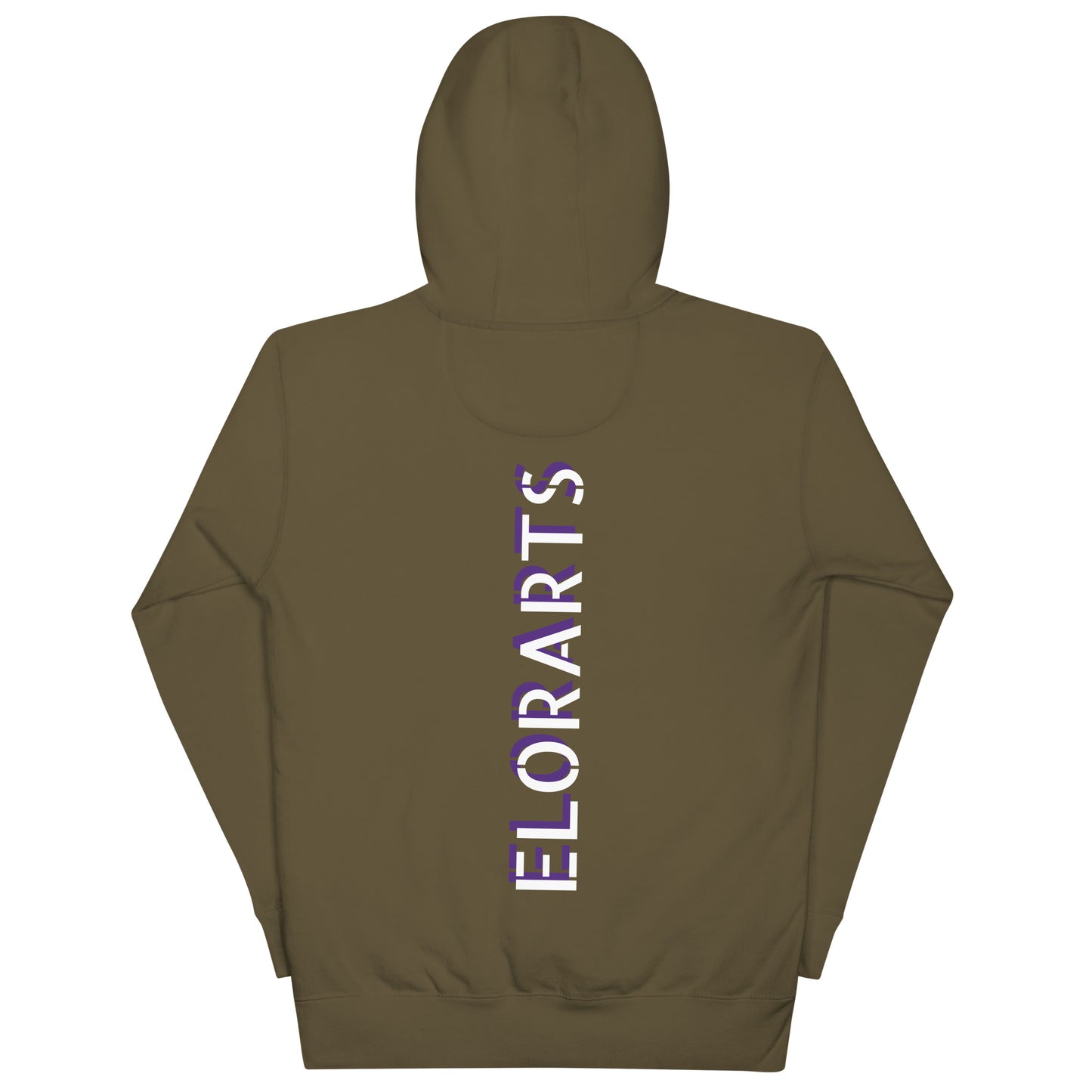 Rainbow Elorarts Unisex Hoodie Military Green