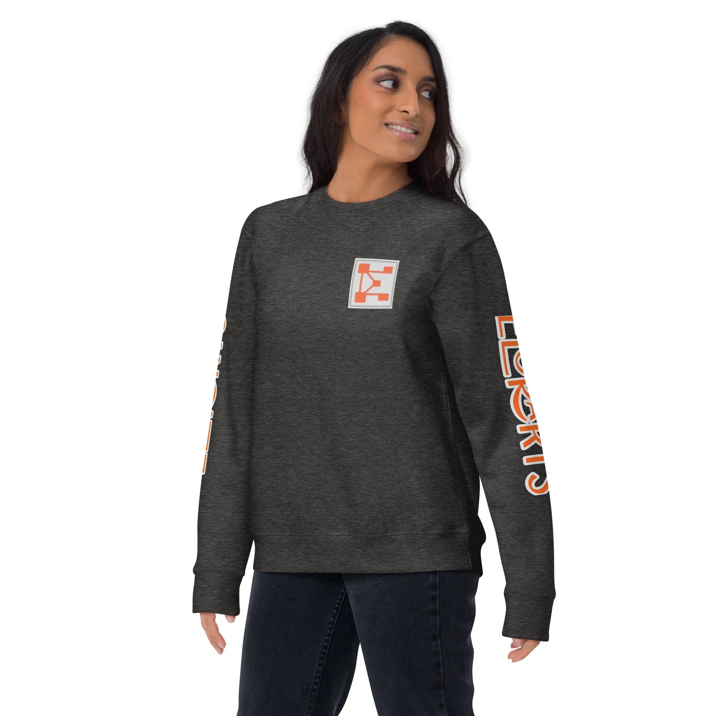 Elorarts Unisex Premium Sweatshirt Charcoal Heather