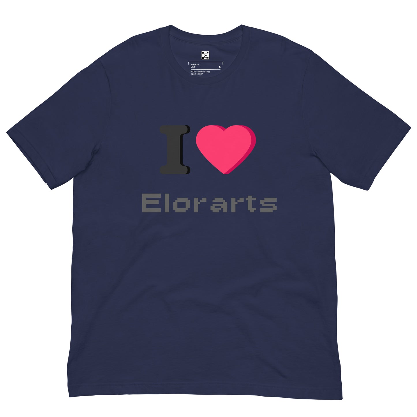 I Heart Elorarts Unisex t-shirt Navy