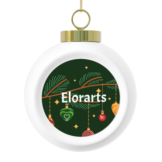 Elorarts Christmas Ball Porcelain Ornament