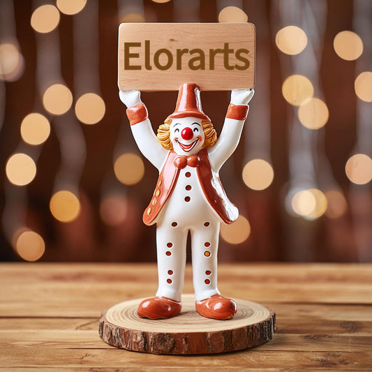 Limited Edition Elorarts Clay Clown Figurine