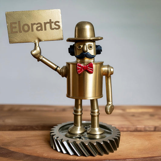 Limited Edition Elorarts Metal Robot Figurine