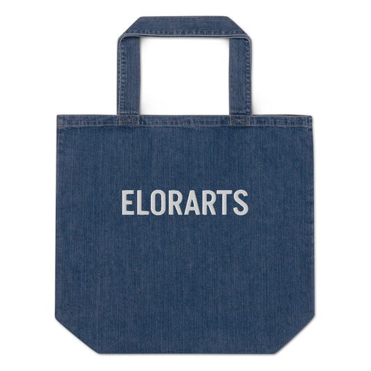 Elorarts Organic denim tote bag Default Title